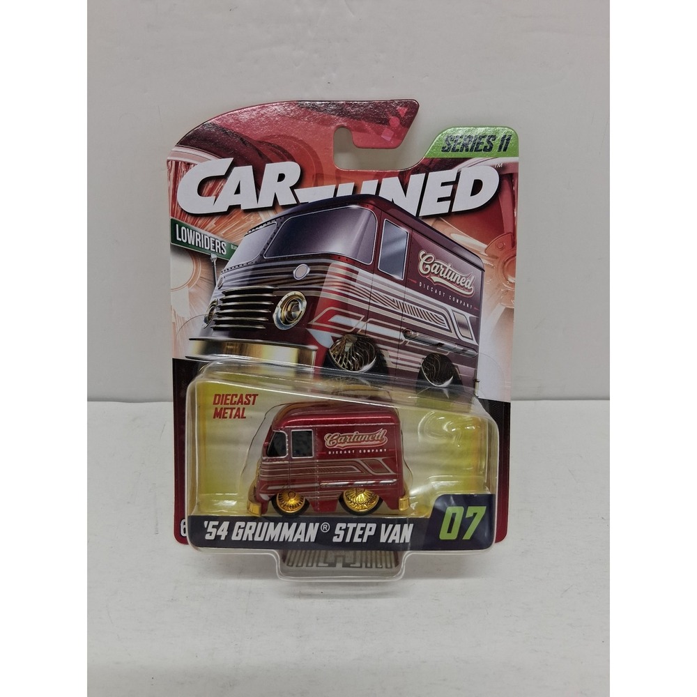 MGA Cartuned Lowriders Series 11 54 Grumman Step Van 07 Diecast Metal Burgundy